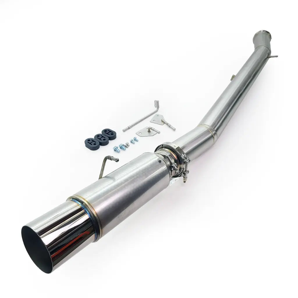 PHR 4.0" Stainless Exhaust for MKIV Supra, Featuring Burns Muffler