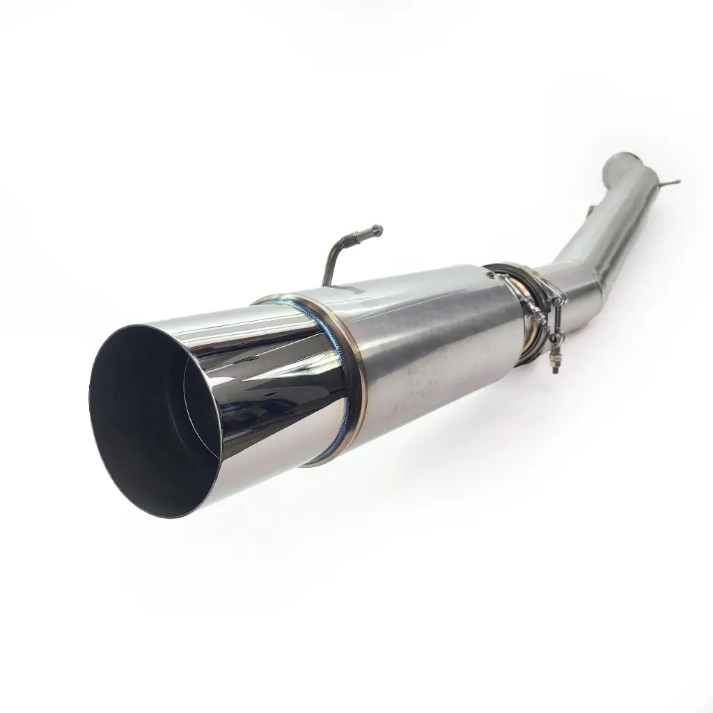 PHR 4.0" Stainless Exhaust for MKIV Supra, Featuring Burns Muffler