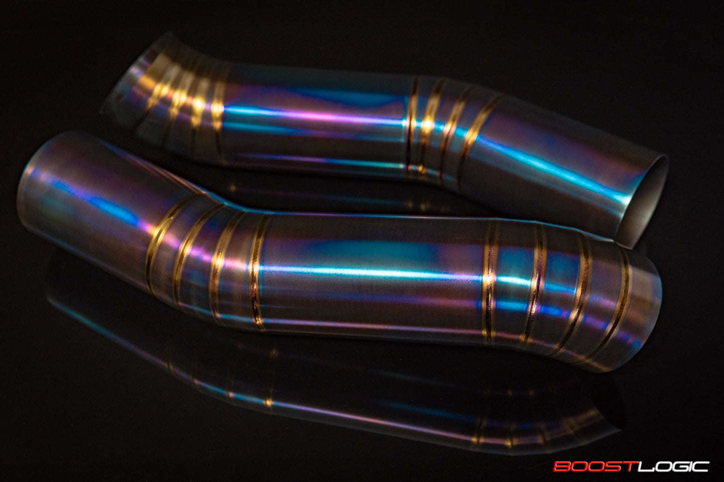 Boost Logic 4″ Titanium Intake Kit Nissan R35 GTR 09+ Blued