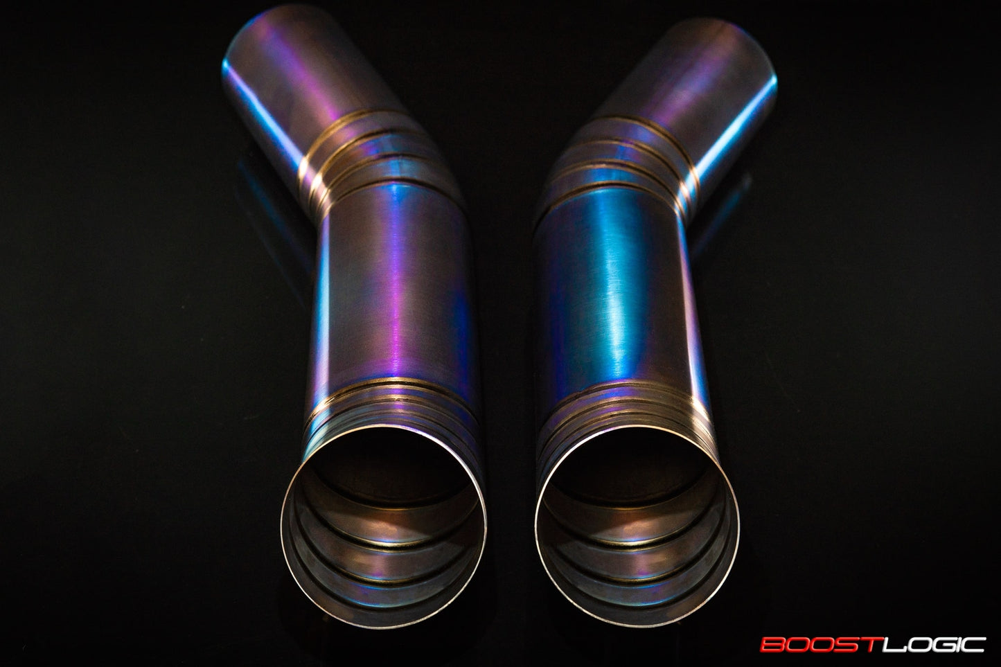 Boost Logic 4″ Titanium Intake Kit Nissan R35 GTR 09+ Blued
