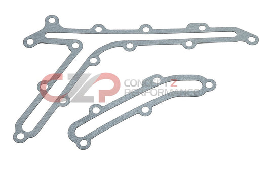 CZP Rear Timing Cover Oil Gallery Gasket Set with Replacement Allen Bolts, VQ35HR VQ37VHR - Nissan 350Z 370Z / Infiniti G35 G37 Q40 Q50 Q60 Q70 M37 FX35 FX37 QX70