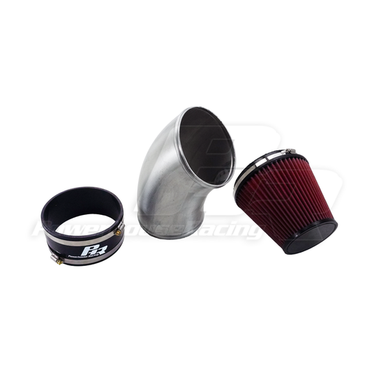 PHR 5" Intake Kit Raw Finish with Black Coupler for Single Turbo Toyota Supra MK4 2JZ-GTE