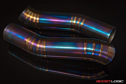 Boost Logic 4″ Titanium Intake Kit Nissan R35 GTR 09+ Blued